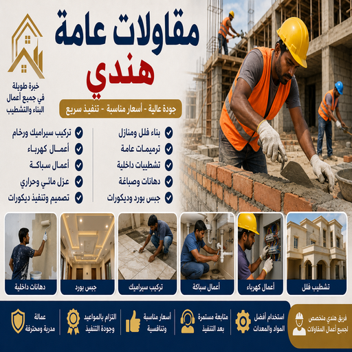 مقاولات عامة هندي - ترميمات عامة هندي - مقاول هندي - أبومحمد📞65659003 - مقاول بناء هندي - مقاولات هندي - مقاولات بناء هندي - مقاول عام هندي